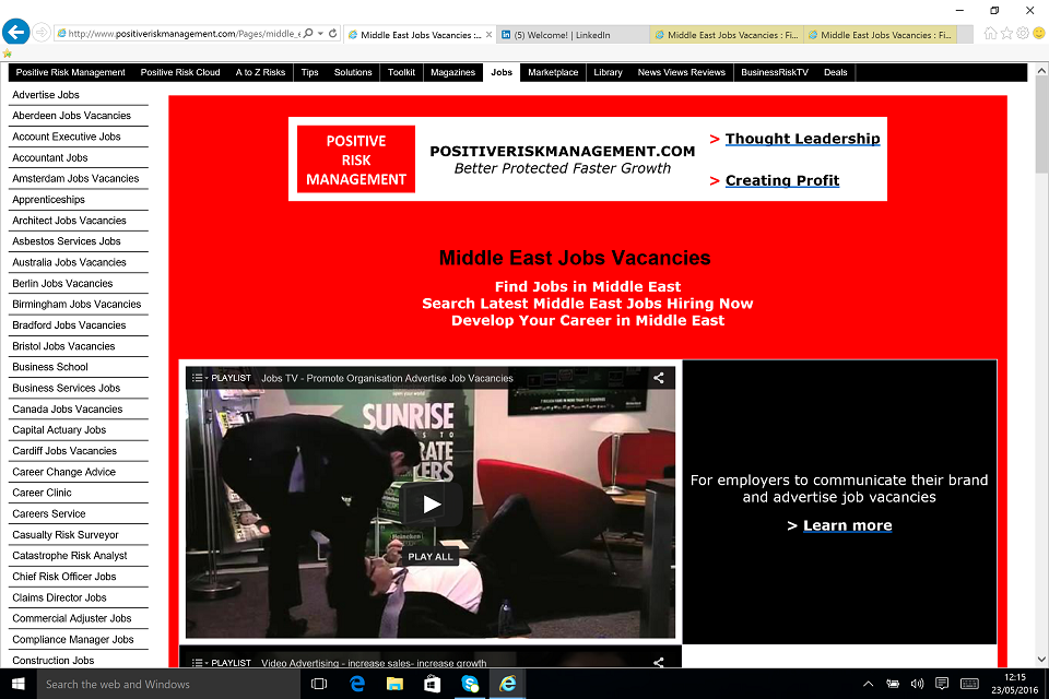 Middle East Job Vacancies