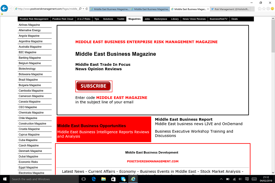 Middle East Business Lifestyle Magazine