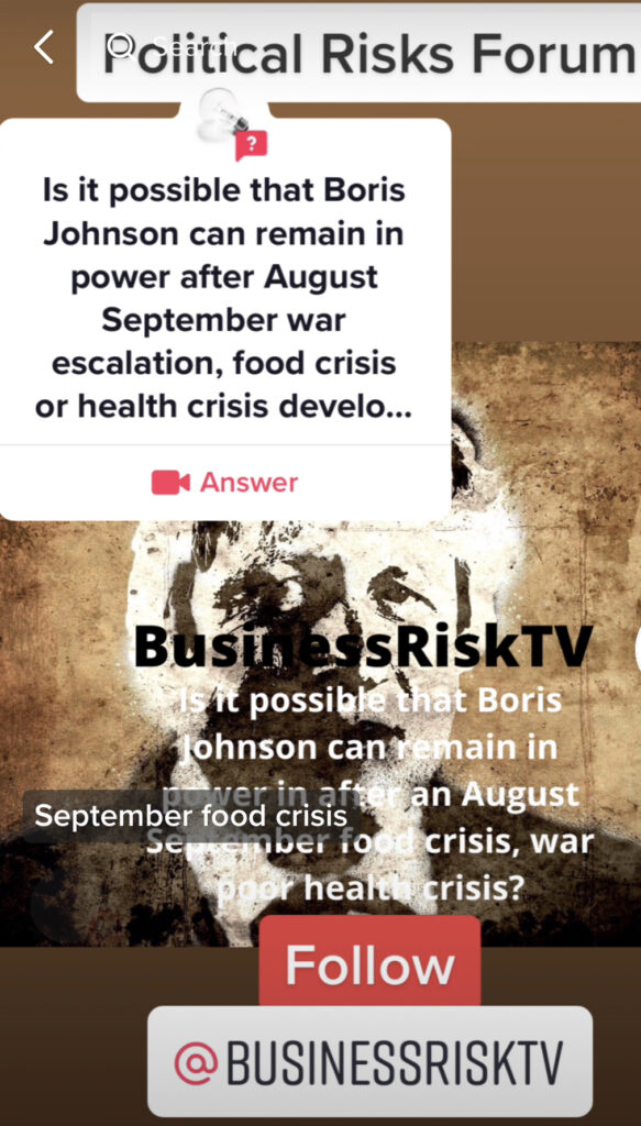 Political risks forum