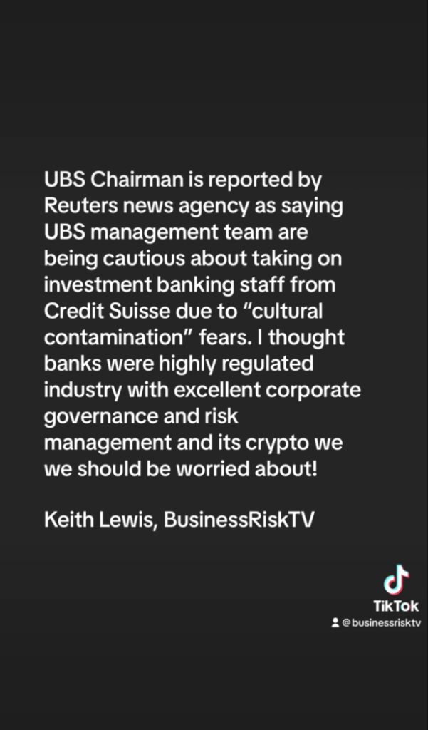 Banking and crypto risk assessment