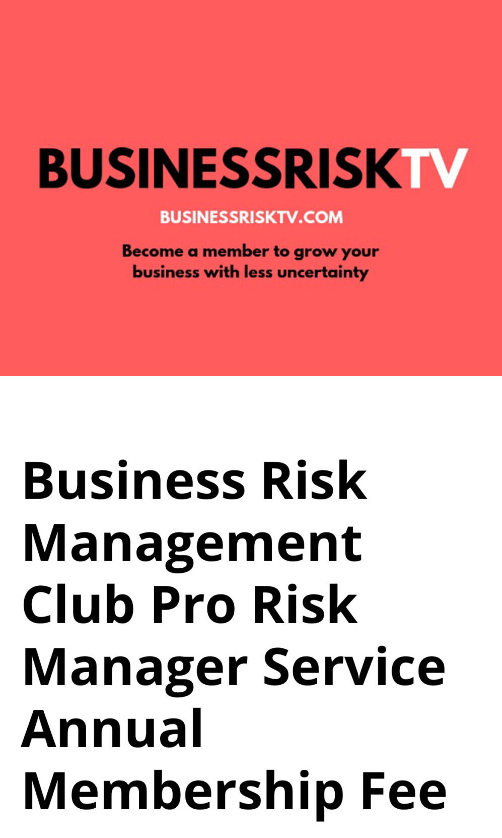Business Risk Management Club