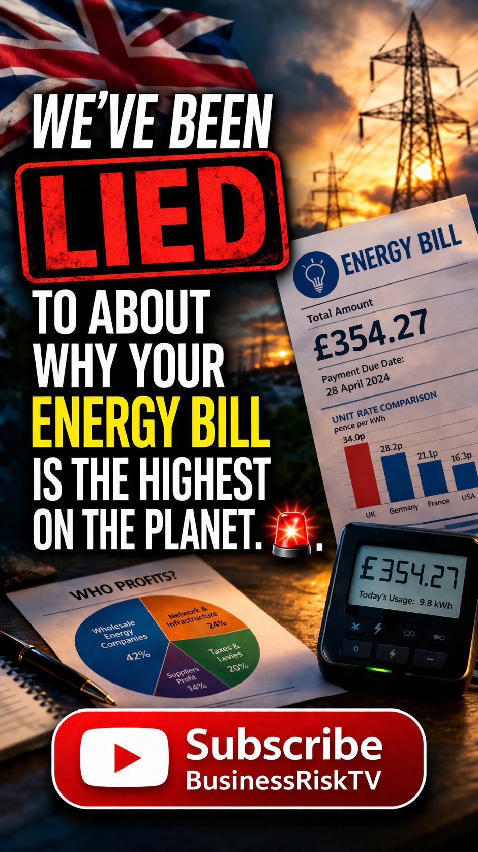 Why Are UK Energy Bills the Highest? Unpacking the Real Cost of Renewable Energy Subsidies and Policy Failures